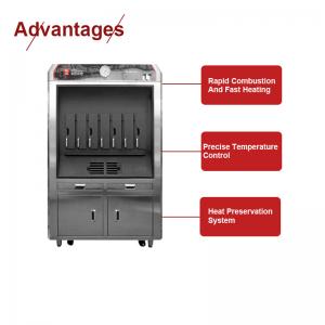 China OVEN GRANDMASTER 380V Single Layer 4-6 Grids Commercial Charcoal Fish Grill Machine on sale