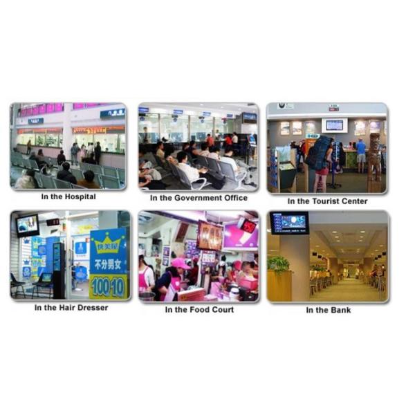 Floor Standing Multiple Display Management Restaurant/University Queue System