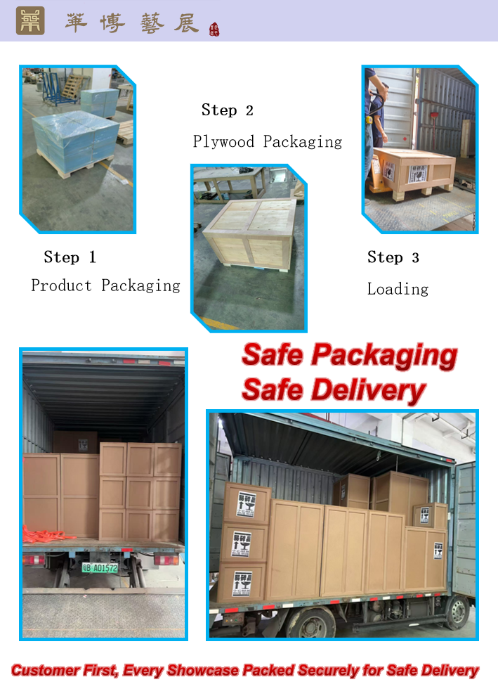 Freestanding Display Cabinet Lockable Glass Display Box with Climate Control for Historical Museums