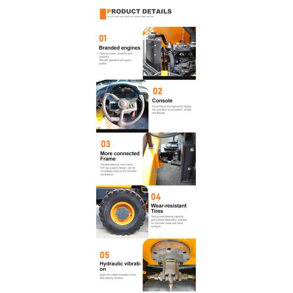 120KN Exciting Force Tandem Vibratory Roller Compactor for Precise Asphalt Compaction
