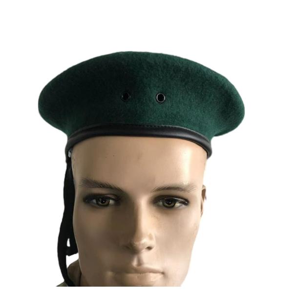 Custom Wool Military Beret Cap Adjustable Size 52-64cm