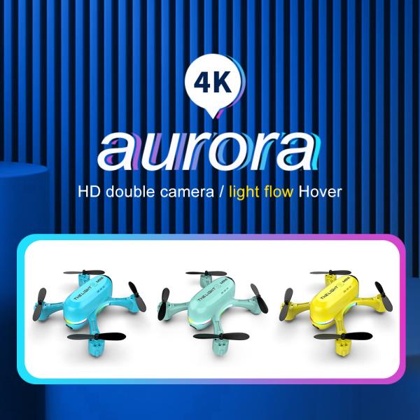 Drone Toys For Kids Mini Foldable Quadcopter 2.4GHz WIFI One Key Return Drones