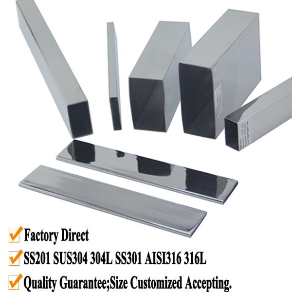 Decorative Hollow Stainless Steel Rectangular Pipe