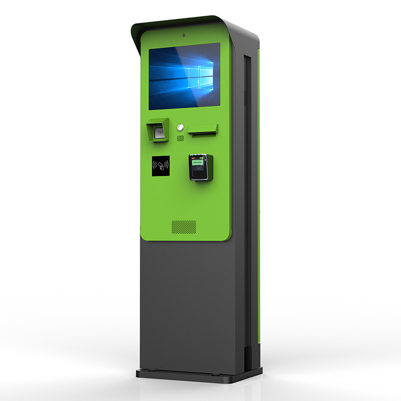 LKS Outdoor Waterproof Dustproof Sunlight Visible QR Code Bank Card Cash Payment Parking Lot Kiosk