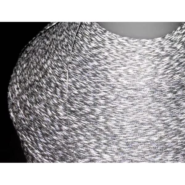 350D Grey Embroidery Reflective Thread For Knitting Safety Clothes Sewing Yarn Reflective