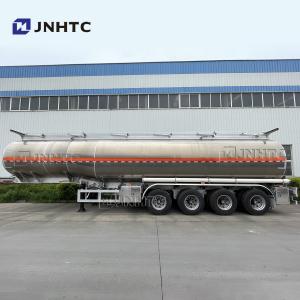 China Used 3 Axles 45000 Liters Fuel Tanker Truck Trailer Carbon Steel / Aluminum on sale