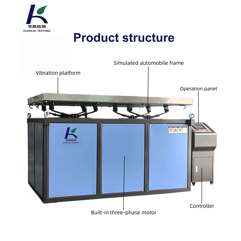 Simulated Road Transportation Vibration Test Machine Random Bump Shaker Test Platform