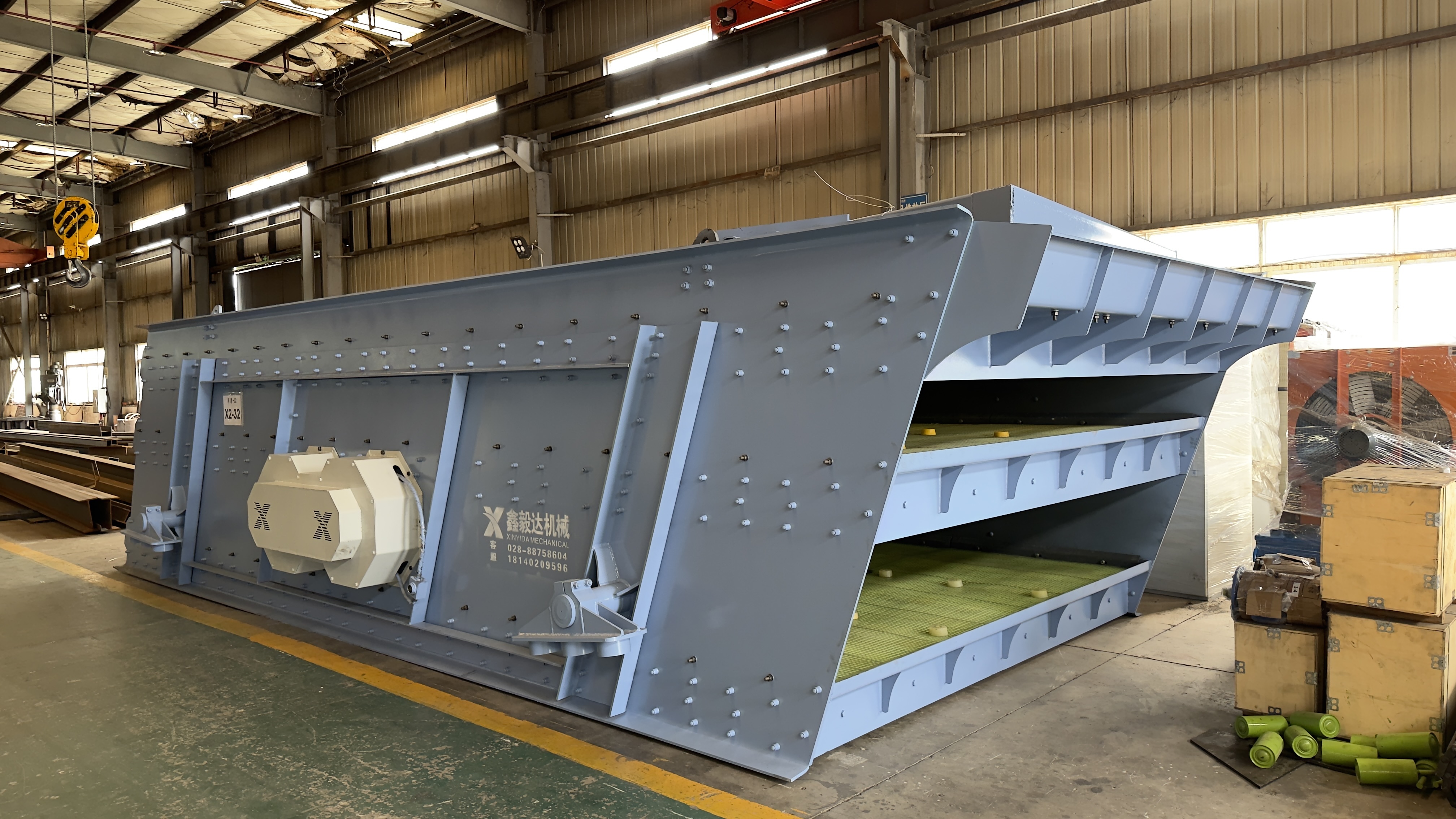 XY Series Vibrating Screen with Finite Element Optimized Frame and 20 Degree Inclination
