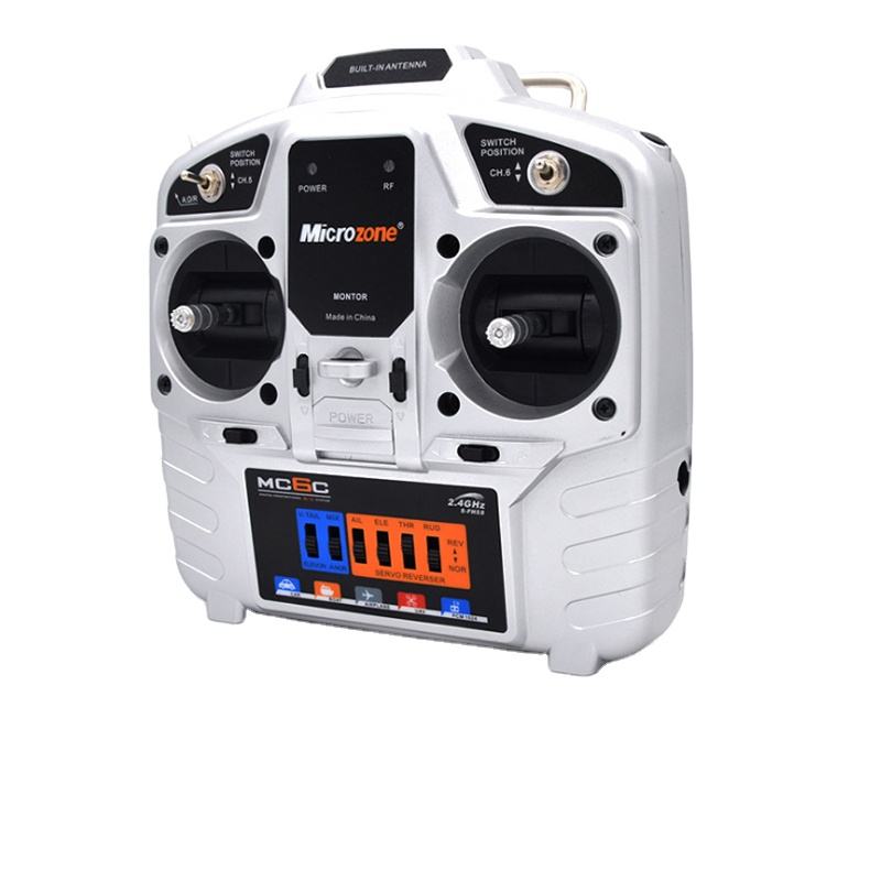 MicroZone MC6C 2.4G 6CH Controller Transmitter Receiver Radio System For RC Airplane Drone Multirotor Helicopter Car Boat