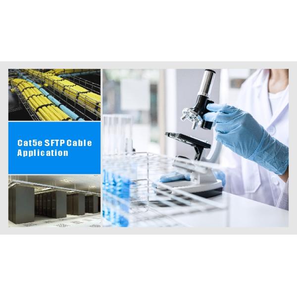 Shielded SFTP CAT5E Cable Ideal for Structured Cabling Solutions Requiring Superior Noise Immunity and Data Transmission
