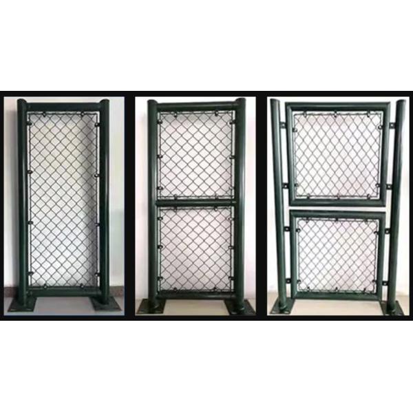 4mm Wire Diameter Chain Link Fencing Galvanised Black And Green Highway Use