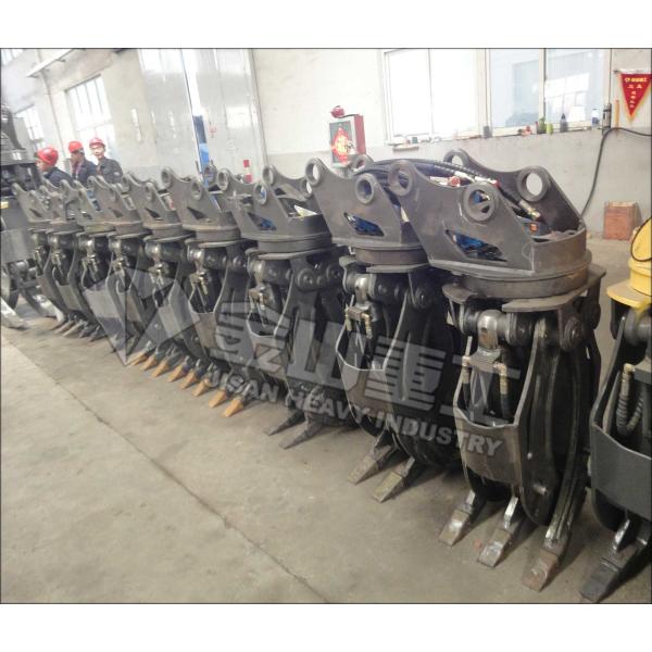 Brake Motor Hydraulic Log Grapple , PC60 Log Grab For Excavator