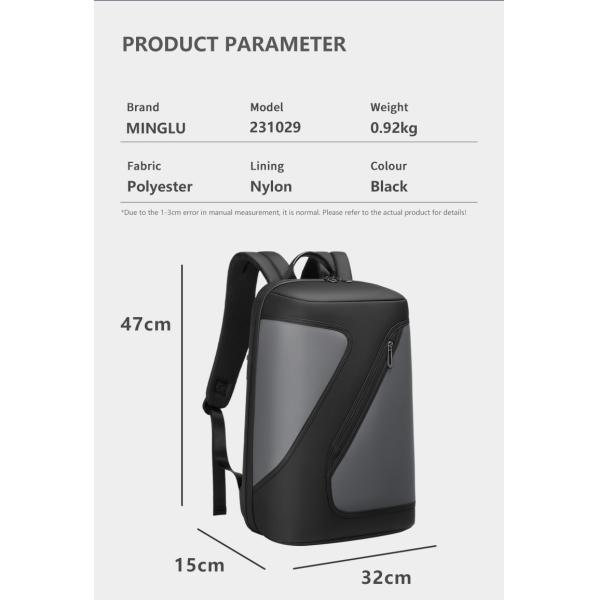 Customization Travel Men'S Waterproof Business Backpack 20-35 Litre