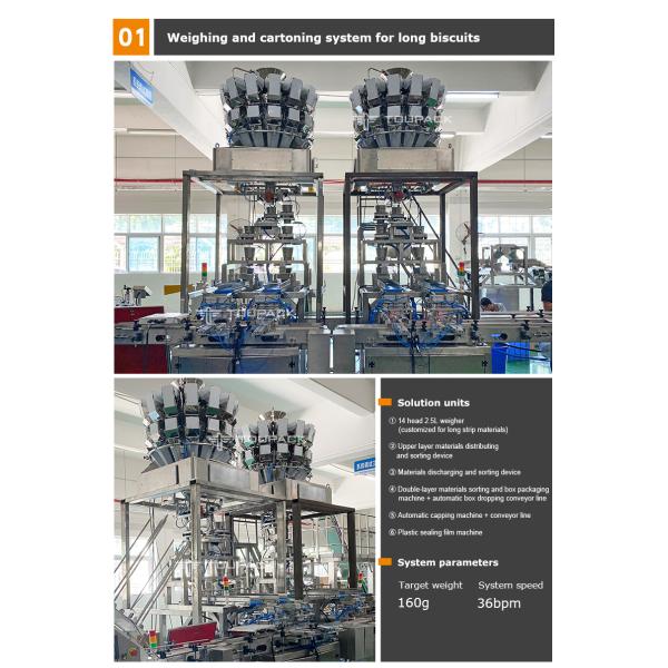 Disposable Chopsticks Weighing Packaging Machine Long Strip Products With 16 Head Weigher