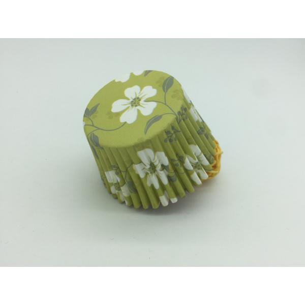 Green White Flower Greaseproof Cupcake Liners Disposable Mini Baking Tools Cake Decoration
