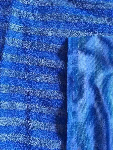 Quality 160cm Width Warp Knitting Blue Eight Grid Microfiber Cleaning Cloth SGS for sale