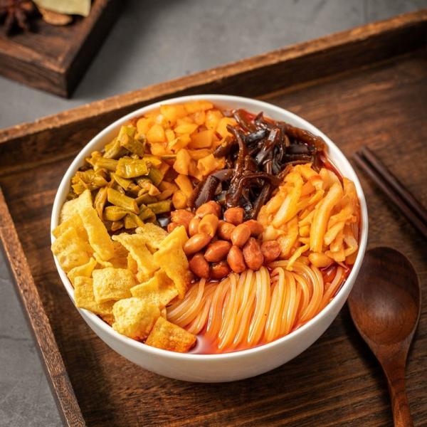 Low Fat Low Carb Vermicelli Rice Based Instant Dried Coarse Cereal Product Single Package Rice Stick Noodles