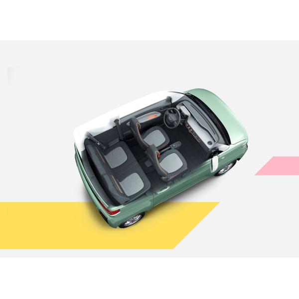Low Speed 4 Wheel Four Seats Electric Cars Wuling Mini Hongguang Macaron 100km for Adults
