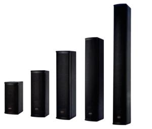 China Full Frequency Linear POE Column Speaker Built In DSP Processing on sale