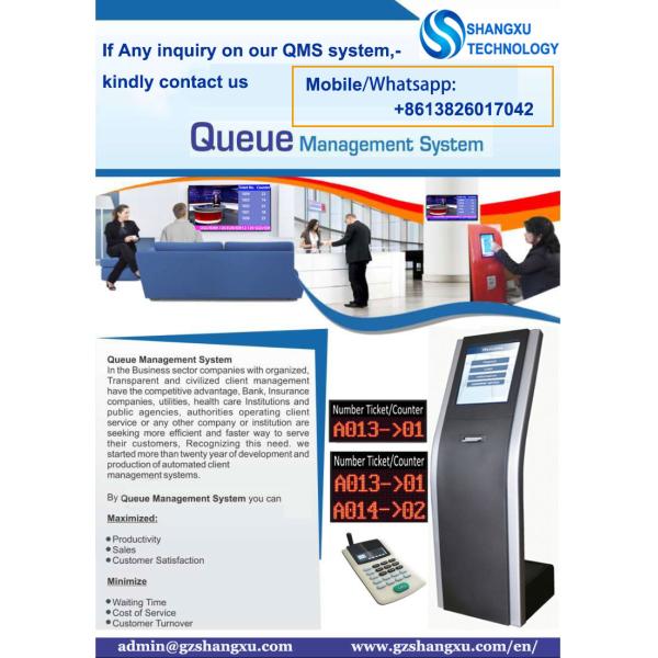 CE Certificate LCD Screen Digital Queuing System With Windows