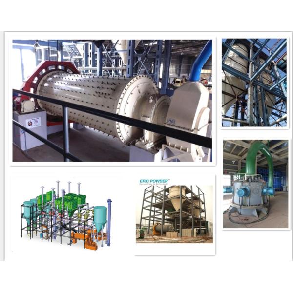 Long Working Ball Mill Classifier System , Carbon Black Graphite Gypsum Ball Mill