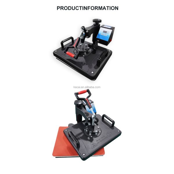 KECAI 8 in 1 Combo Multifunction Heat Press Machine for Printing Machine T-Shirt Hat Mug Plate New Condition