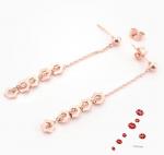 Tassel Earrings for Women Rose Gold Color Plating Stainless Steel Earrings