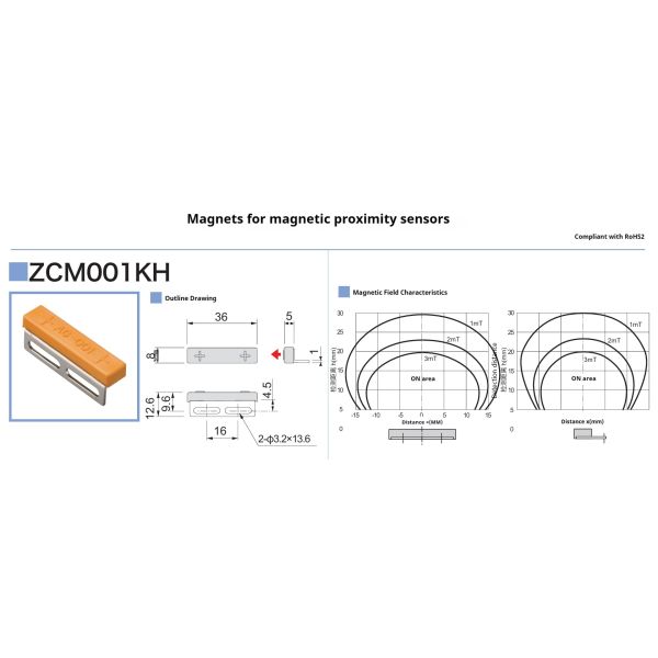 Makinopc Factory Original Mini Square Magnetic Proximity Sensor Magnets Ensure Reliable Detection