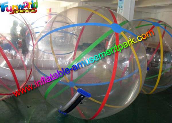 Quality Big Zorb Floating Inflatable Water Ball With Colorful Silk Ribbon for sale