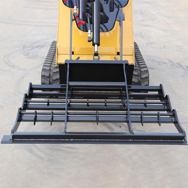 Land leveler for mini skid steer loader