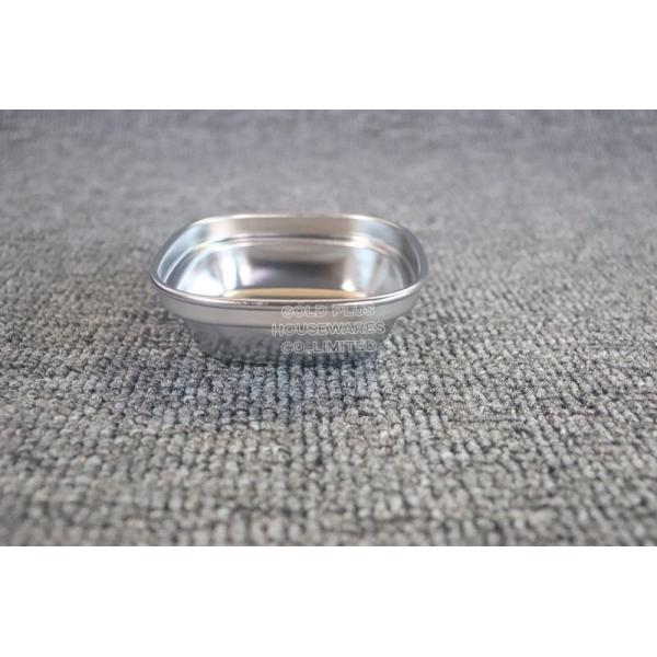 Restaurant rectangular serving tray Japanese sushi dinner set sauce metal steel serving dishes for banquet
