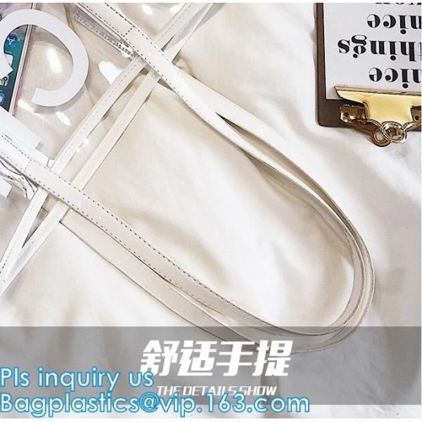 popular big handbags PVC printing women bag, Shoulder Bags Popular Women Beach Bags, shoulder designer luxury designer h