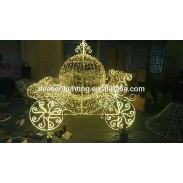 led outdoor christmas decoration horse carriage
