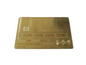 Buy cheap Luxury 24K Gold Metal Membership Card Magnetic Stripe Bank Card product