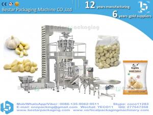 China Bestar technical advanced packing machine with scale for garlic ,garlic pouch, Fresh Peeled Garlic, onion garlic on sale