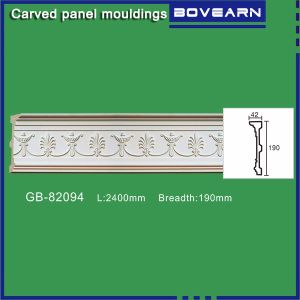 Buy cheap Victorian decor polyurethane interior living room decoration trim 190mm white from wholesalers