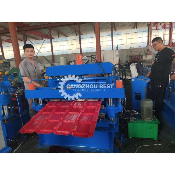 Low Noise Galvanized Steel Zinc Roofing Sheet Roll Forming Machine For Wall Cladding