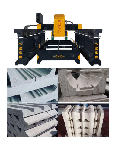 CNC Stone Cutting Machine with Precision Cutting Head Heavy-Duty Structure and High Speed Cutting for Large-Scale Stone Processing