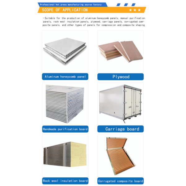Customize Automatic conveyor line for producing carriage ship rock wool cold storage board hot press machines