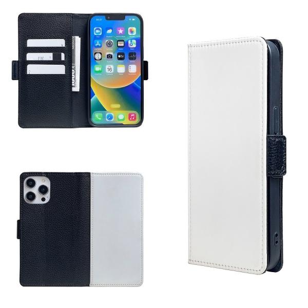 Custom Sublimation Flip Leather Case With Card Holder For Apple