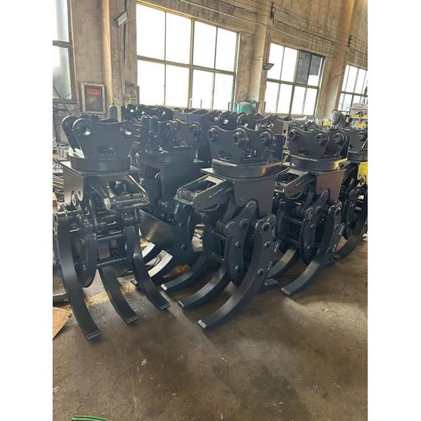 Excavator Rock Grab / Scrap Grapple , Mini Excavator Rotating Grapple