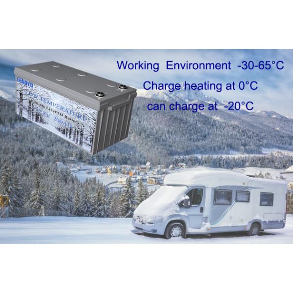 Self Heating 12V 120Ah LiFePO4 Lithium Ion Batteries For Solar RV Caravan motorhome System