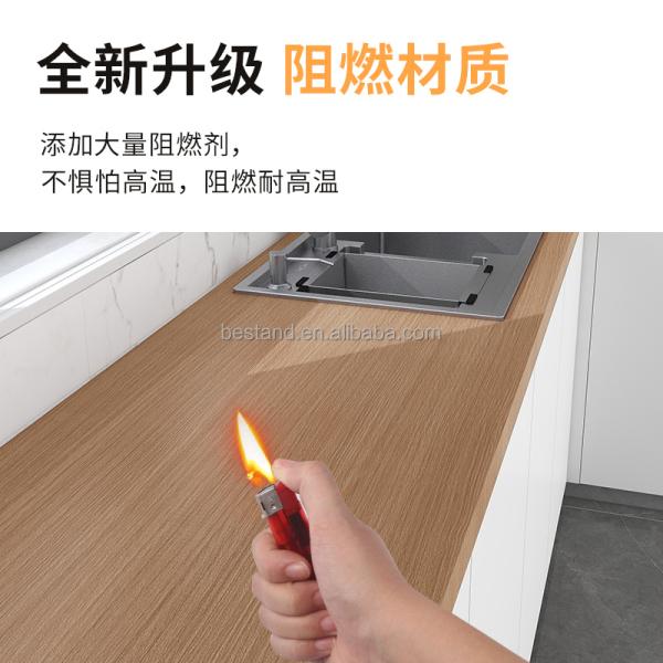 122cm Width Wood Panel Effect Wallpaper Waterproof Black Wood Grain Wallpaper