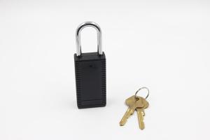China Plastic Brass Key Safety Lockout Padlocks Stainless Steel Shackle Color Customized on sale