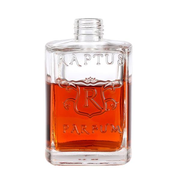 Pattern Customized Logo Clear Glass 700ml Square Bottle for Wine and Beer Empty in Carving Patterns