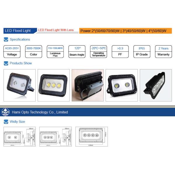 high brightness high power LED flood lighting 180W to replace 600W metal halide lamp