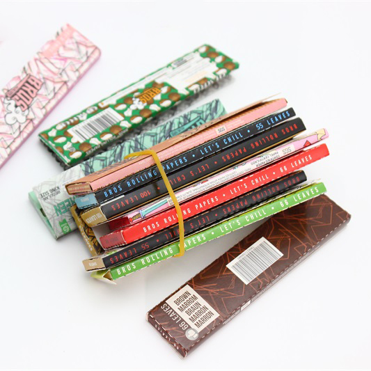 Customized Pink Smoking Rolling Paper 14gsm Paper Unbleached