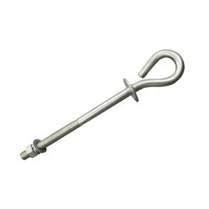 Buy cheap Hot Dip Galvanized Aerial Cable Fitting Iron Suspension Anchor Hook Pigtail Hook product