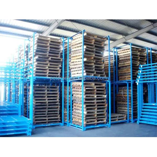 Warehouse Weld Wire Mesh Storage Rack , Heavy Duty Wire Container Pallet Racking