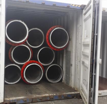 qualified high corrosion resistance hdpe flared pipes for sand transporation